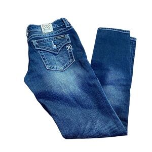 Miss Me Skinny Jeans Size 28 Medium Wash Embellished Pockets